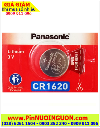 Panasonic CR1620, Pin 3v lithium Panasonic CR1620 chính hãng _Made in Indonesia